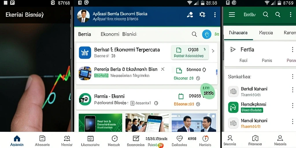 Antarmuka aplikasi 8768 yang modern dan informatif.