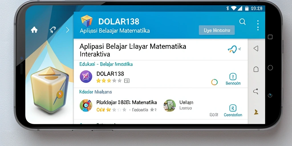Tampilan antarmuka DOLAR138 yang menarik untuk belajar matematika.