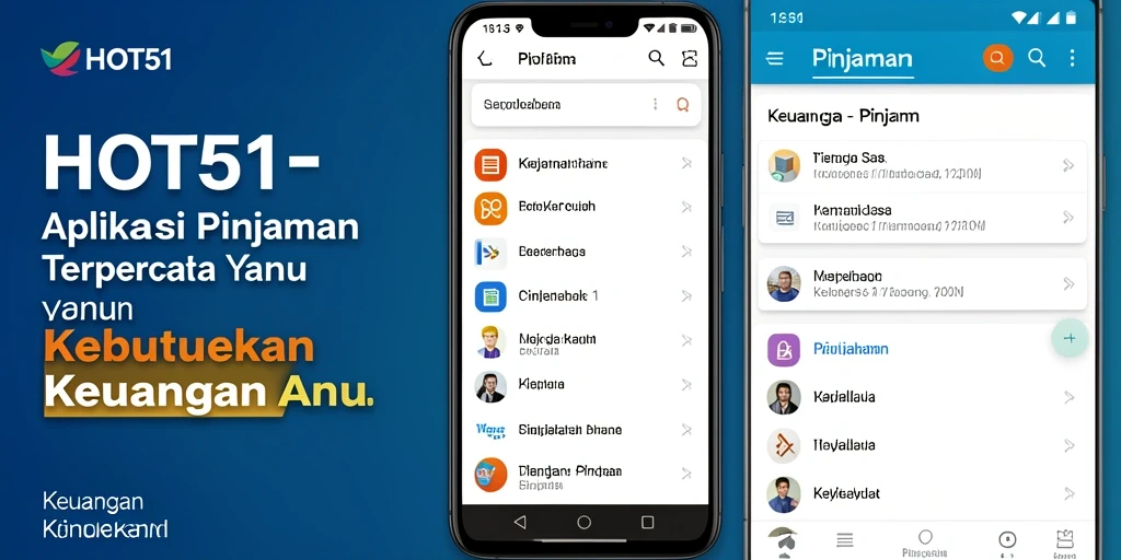 Tampilan antarmuka aplikasi HOT51 yang sederhana dan mudah dipahami.