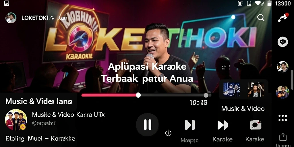 Antarmuka LOKETHOKI yang intuitif untuk karaoke