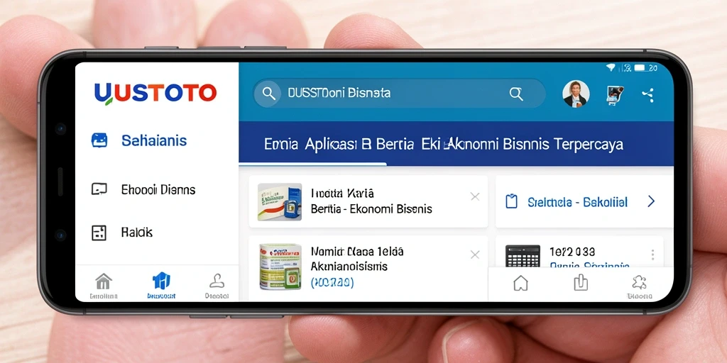 Tampilan antarmuka aplikasi UUSTOTO yang informatif dan mudah digunakan.
